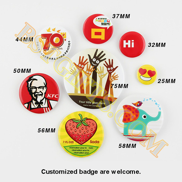 custom tinplate badges 